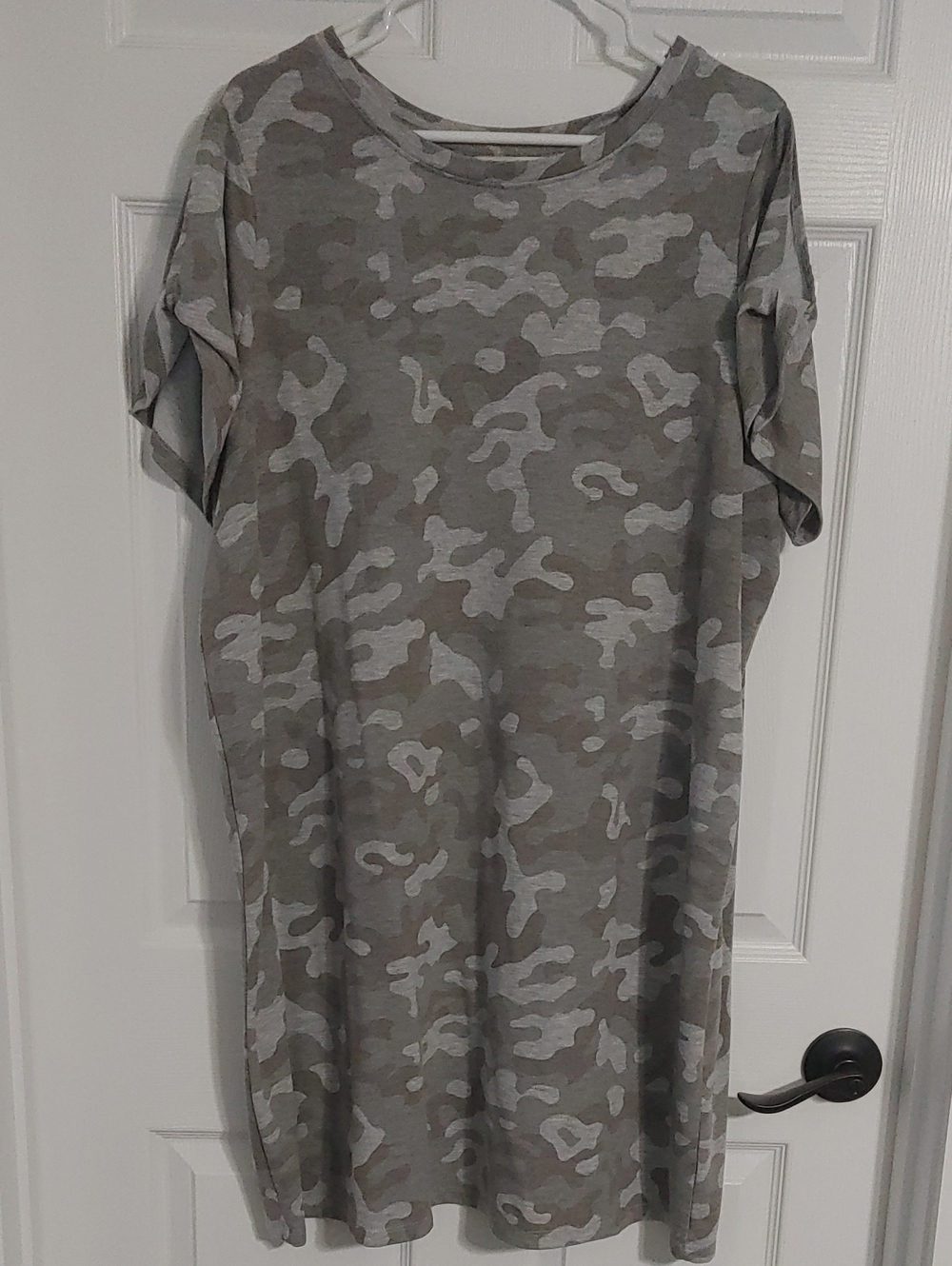 Camo Midi Dress Plus Size Open Cold Shouldered Sleeves Like New
